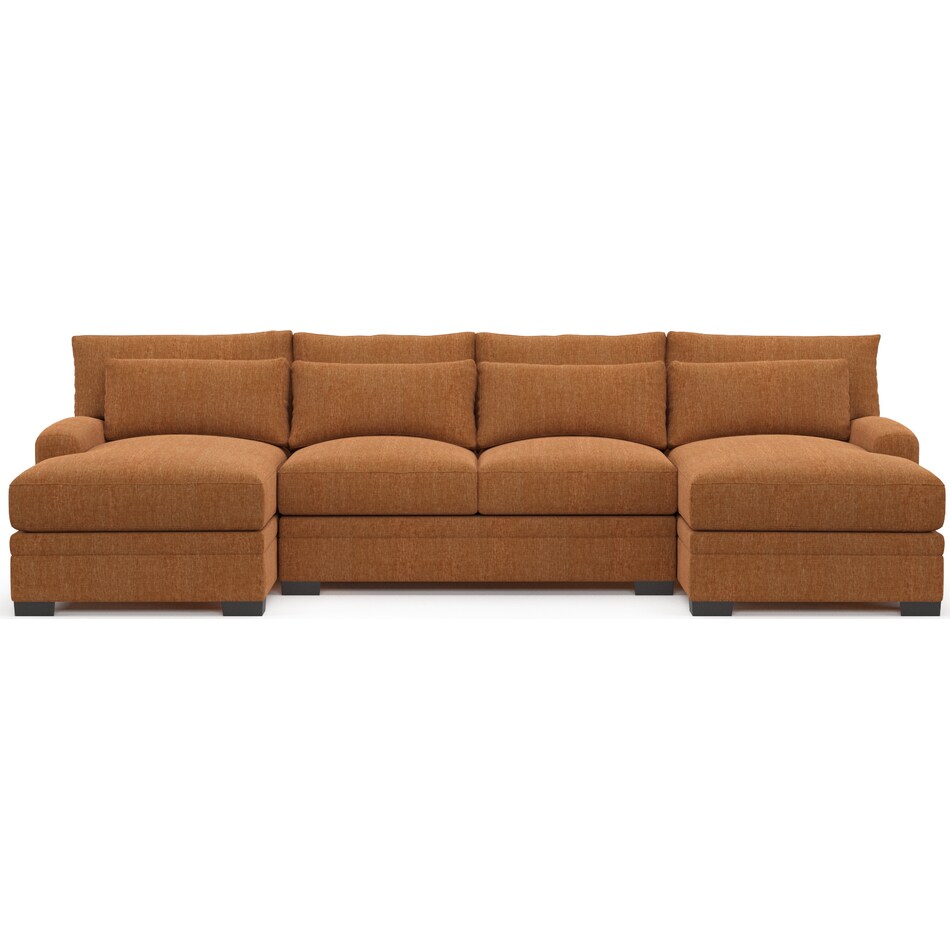 Winston 3Piece Sectional with Dual Chaise Value City Furniture