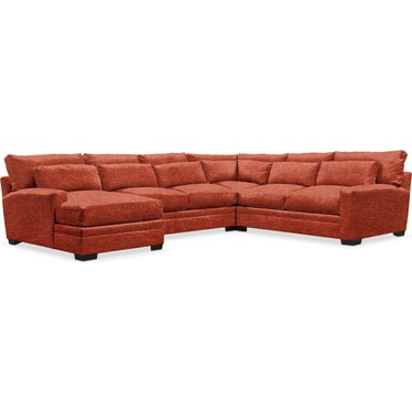 Undefined Value City Furniture, Cloud Leather Sectional Furniture Row