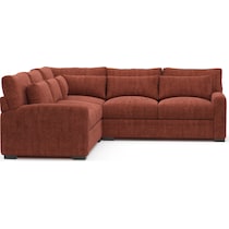 winston orange sectional   