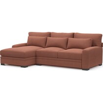 winston pink sectional   
