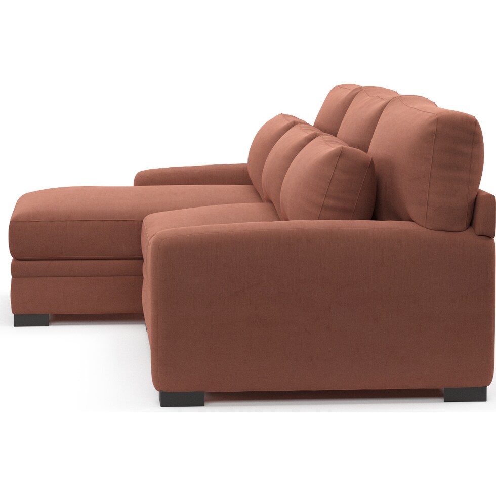 winston pink sectional   