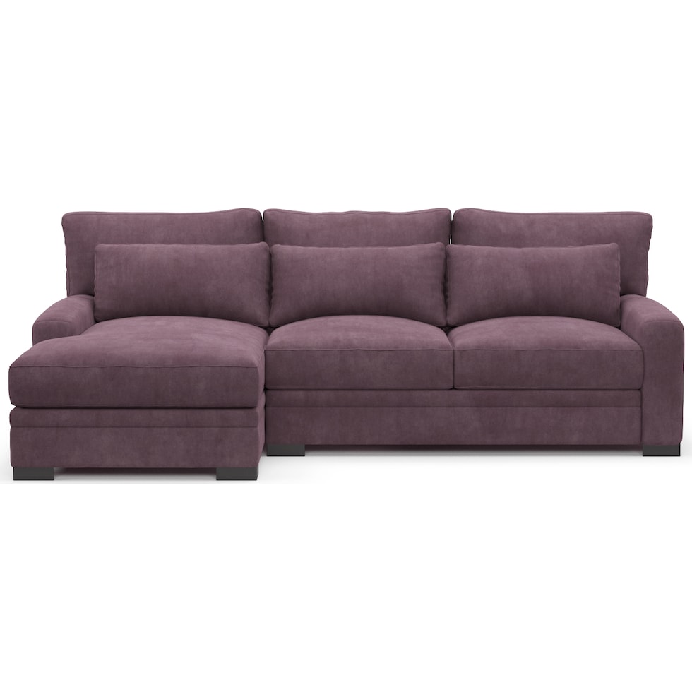 winston purple sectional   