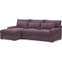 winston purple sectional   