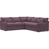 winston purple sectional   