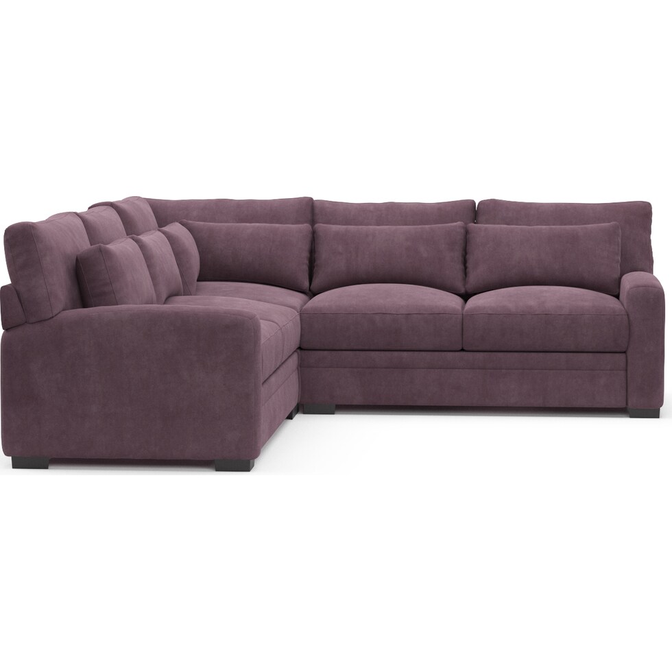winston purple sectional   