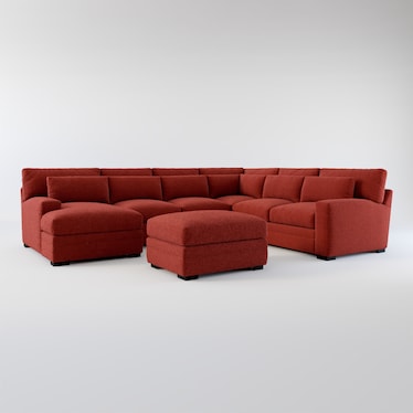 Winston 5-Piece Sectional with Chaise and Ottoman