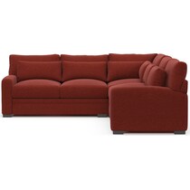 winston red  pc sectional   