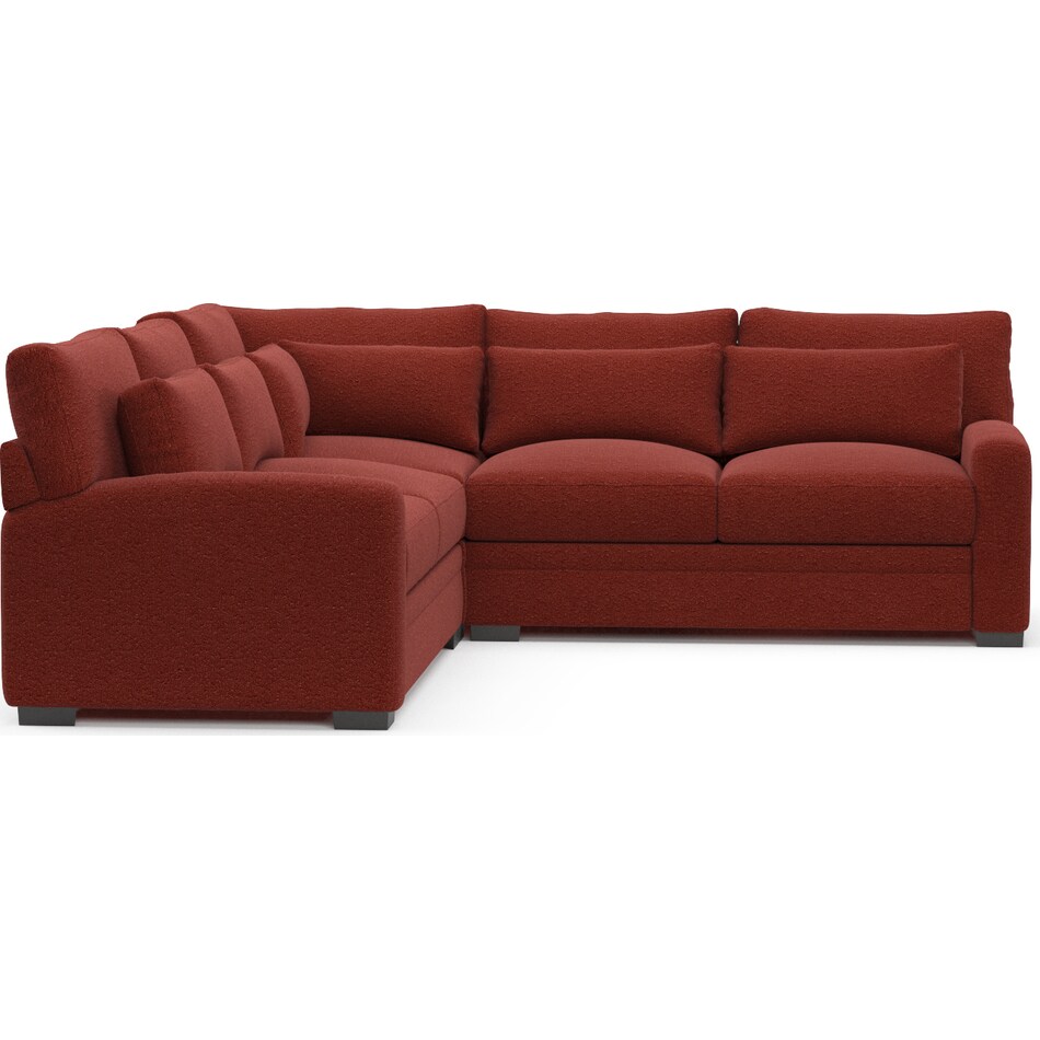 winston red  pc sectional   