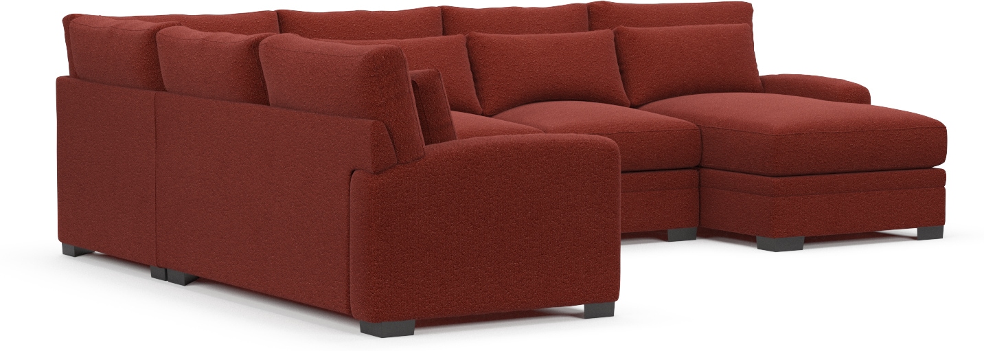 Value city outlet red sectional