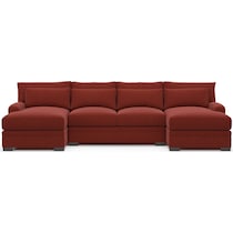 winston red sectional   