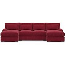 winston red sectional   