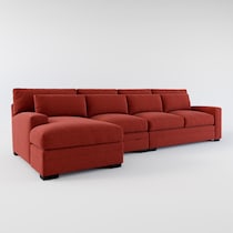 winston red sectional   