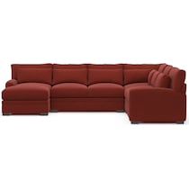 winston red sectional   