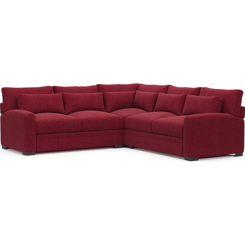 winston red sectional   