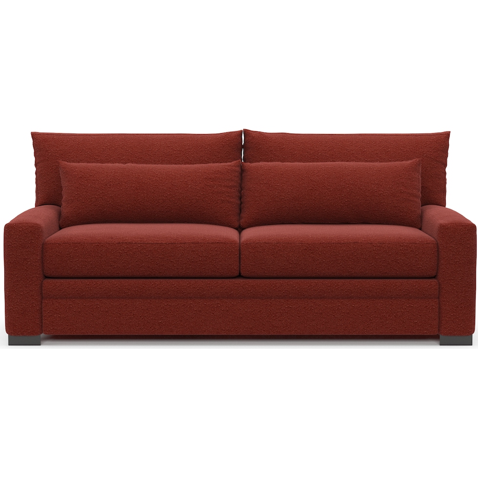 winston red sofa   