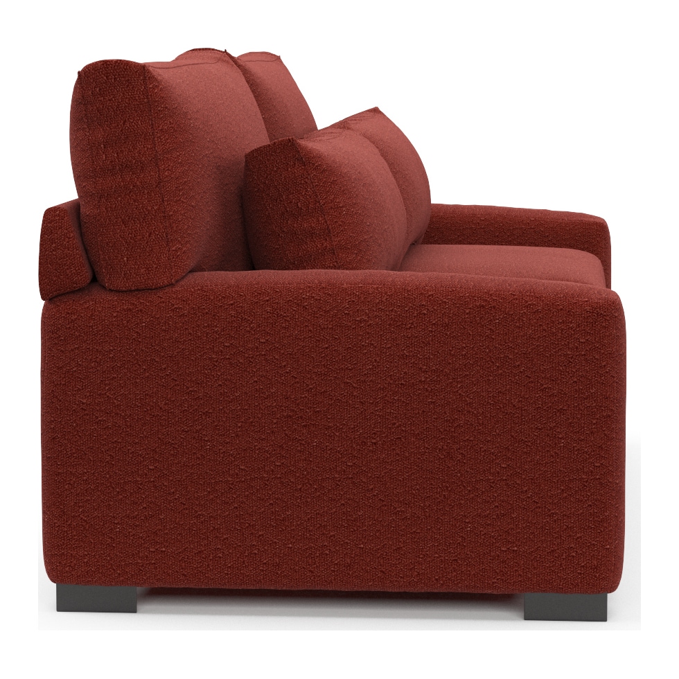 winston red sofa   