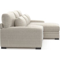 winston white  pc sectional with right facing chaise   