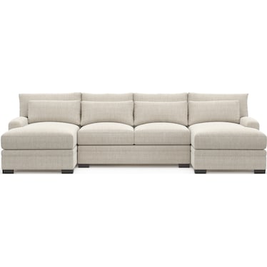 Winston Foam Comfort 3-Piece Sectional with Dual Chaise - Mason Porcelain
