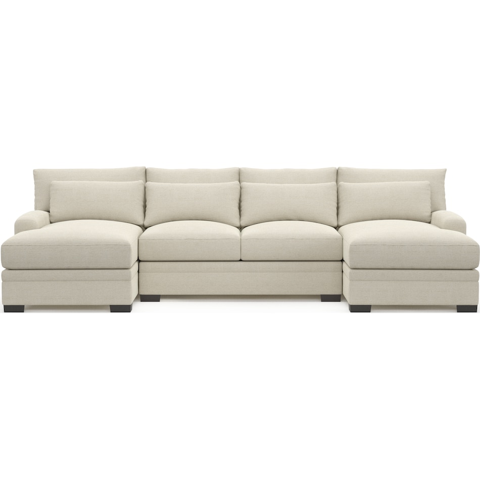 Value City Furniture Free Delivery Code Winston 3-Piece Sectional with Dual Chaise | Value City Furniture