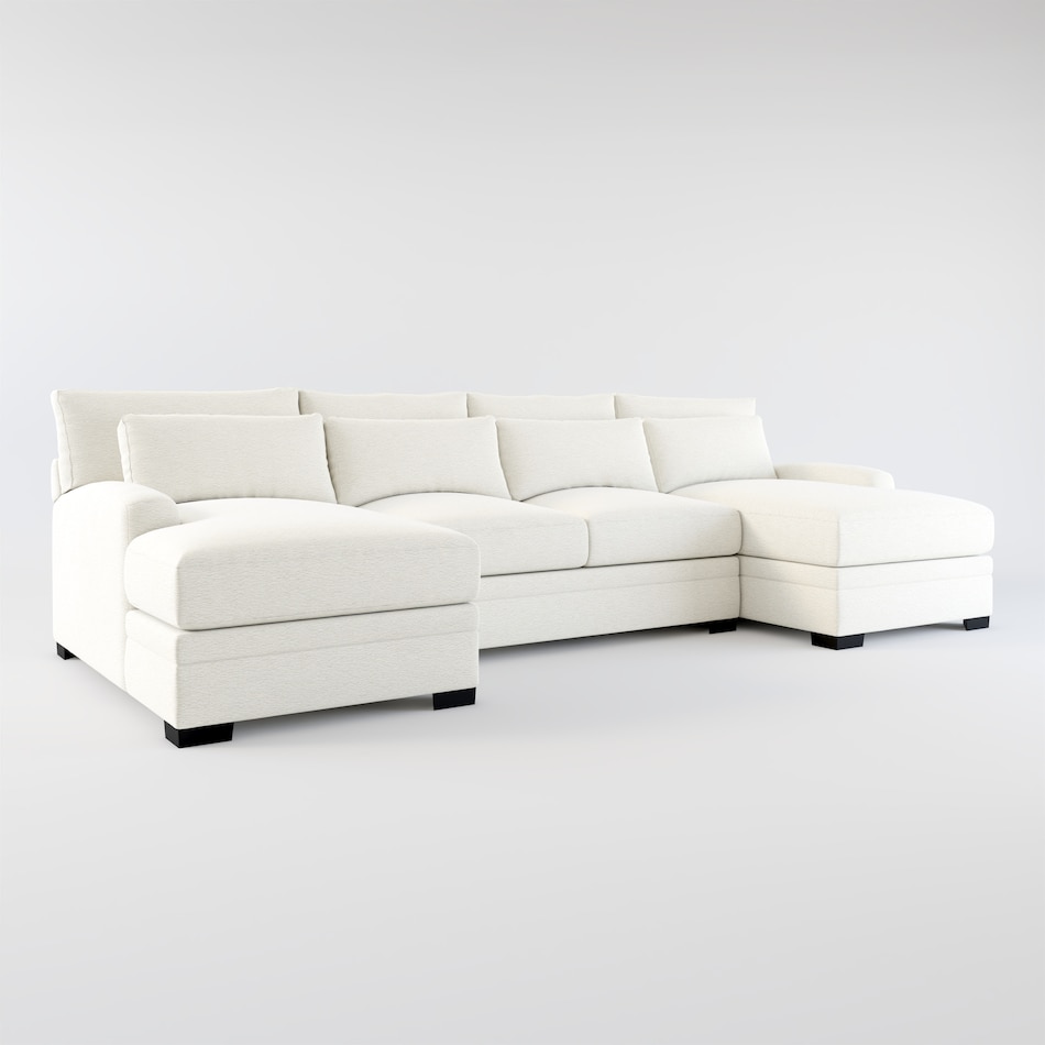 Winston 3Piece Sectional with Dual Chaise Value City Furniture