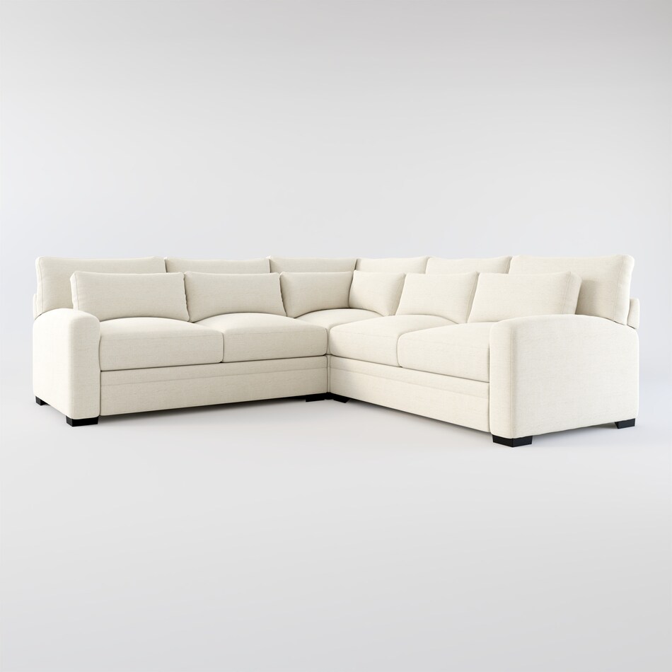 Winston 3Piece Sectional Value City Furniture