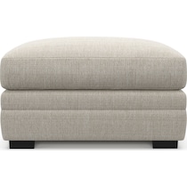 winston white ottoman   