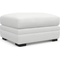 winston white ottoman   