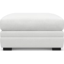 winston white ottoman   