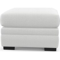winston white ottoman   