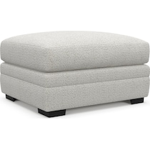 winston white ottoman   