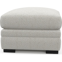 winston white ottoman   