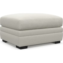 winston white ottoman   