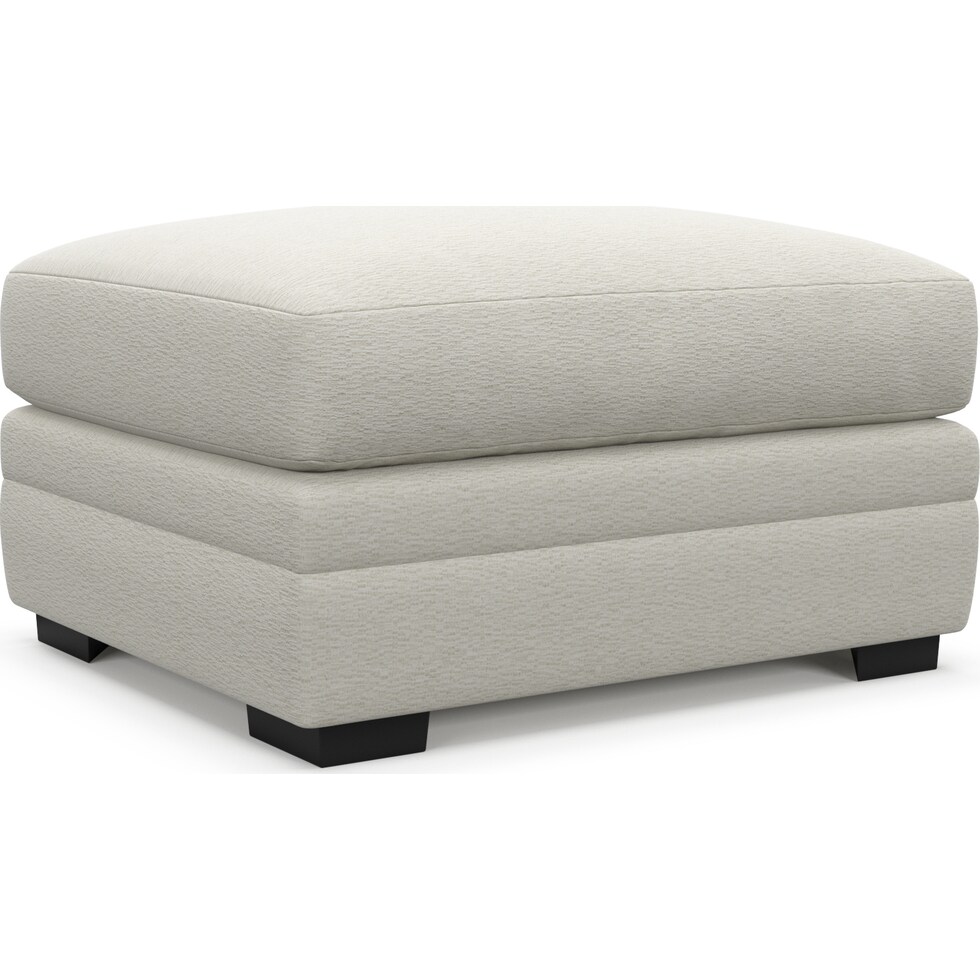 winston white ottoman   