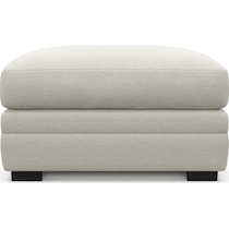 winston white ottoman   