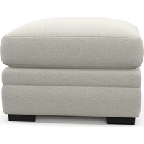 winston white ottoman   