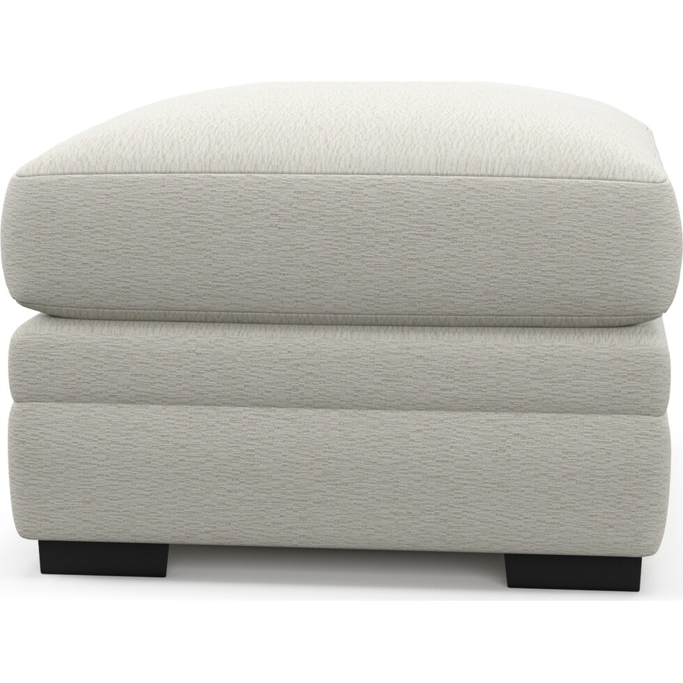 winston white ottoman   