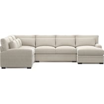 winston white sectional   