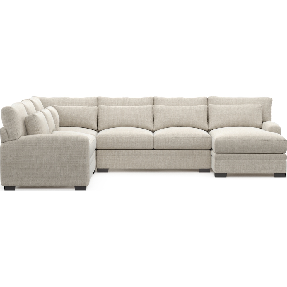 winston white sectional   