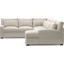 winston white sectional   