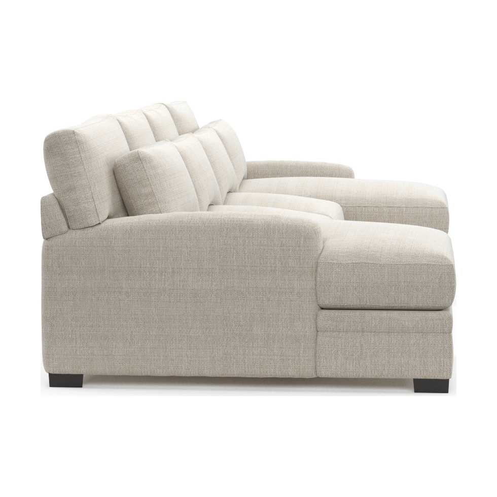 winston white sectional   