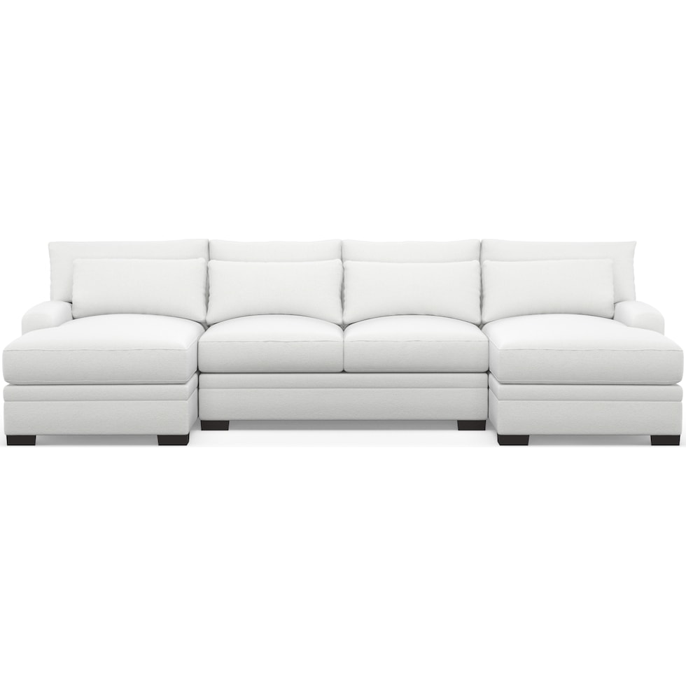winston white sectional   