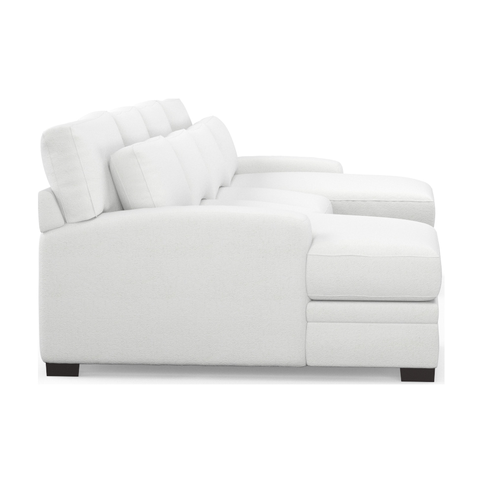 winston white sectional   