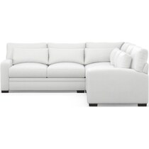 winston white sectional   