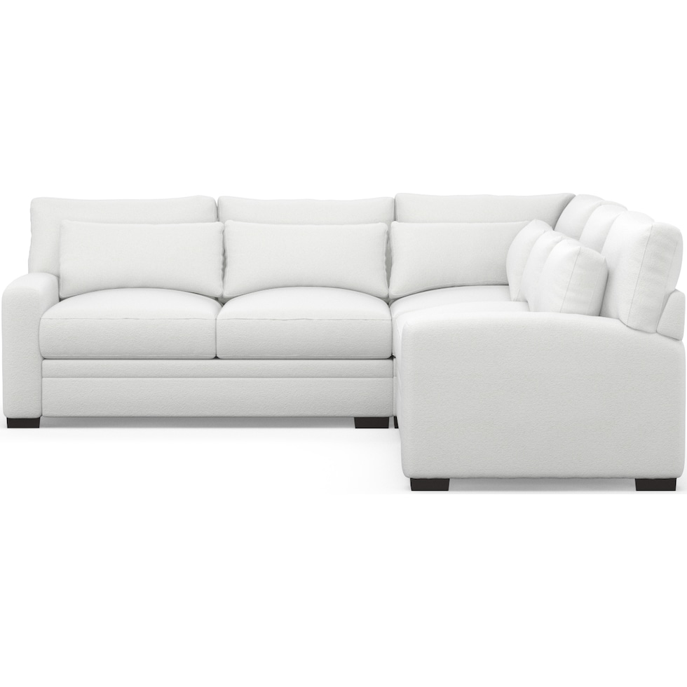 winston white sectional   