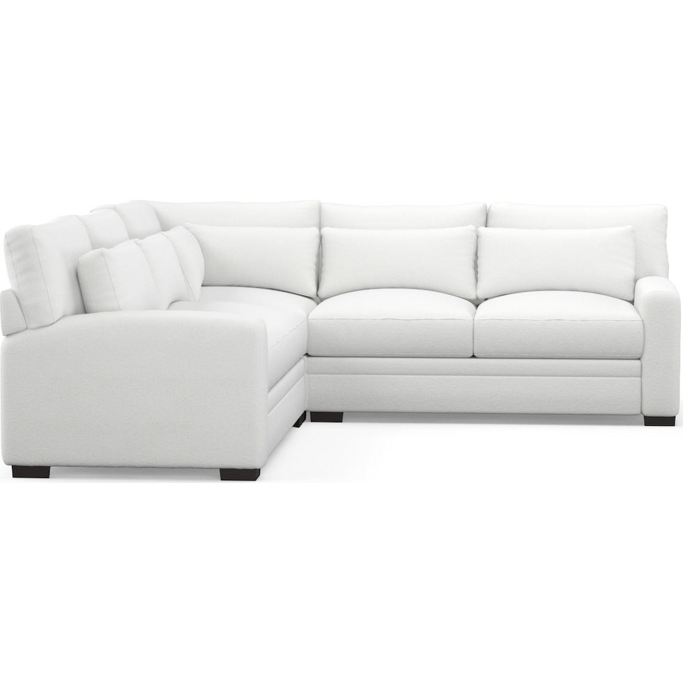 winston white sectional   