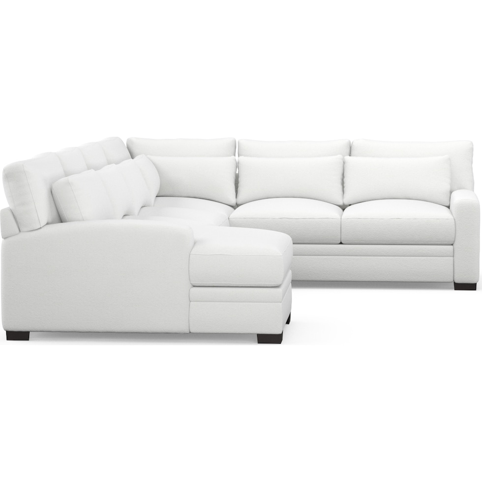 winston white sectional   