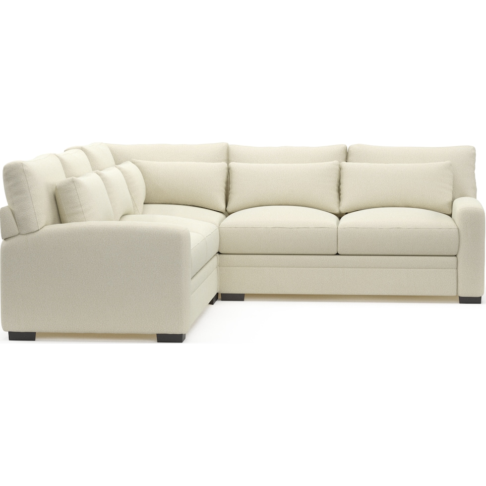 winston white sectional   