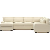 winston white sectional   