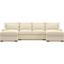 winston white sectional   