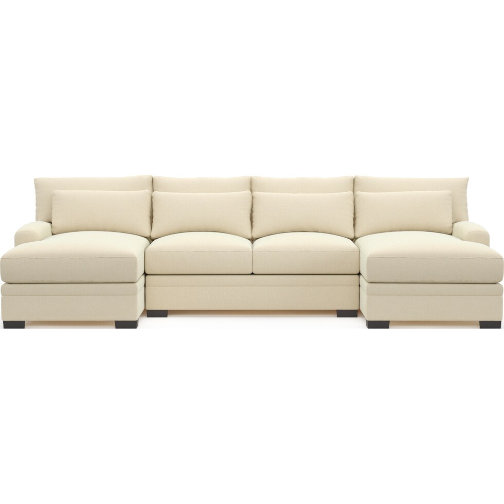 winston white sectional   